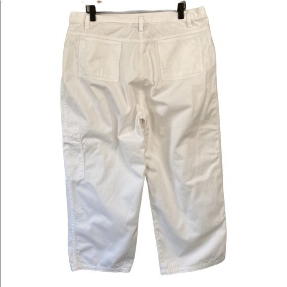 Style & Co Straighten Leg Cargo Cropped Pants Jeans High Rise Utility Cotton - Picture 4 of 12